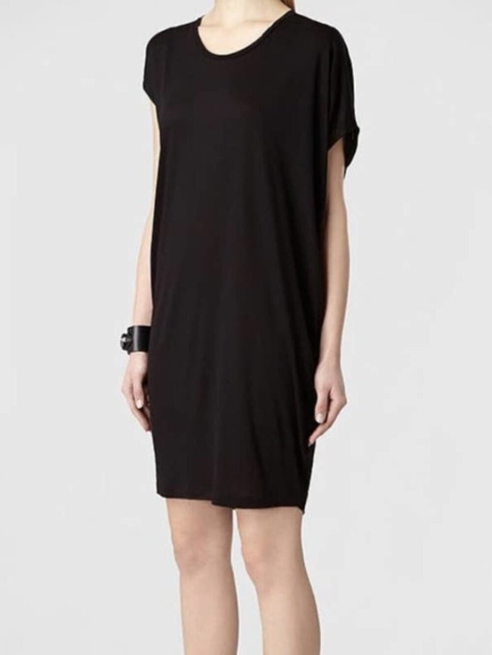 All Saints Black Mayra Jersey Dress Size 6